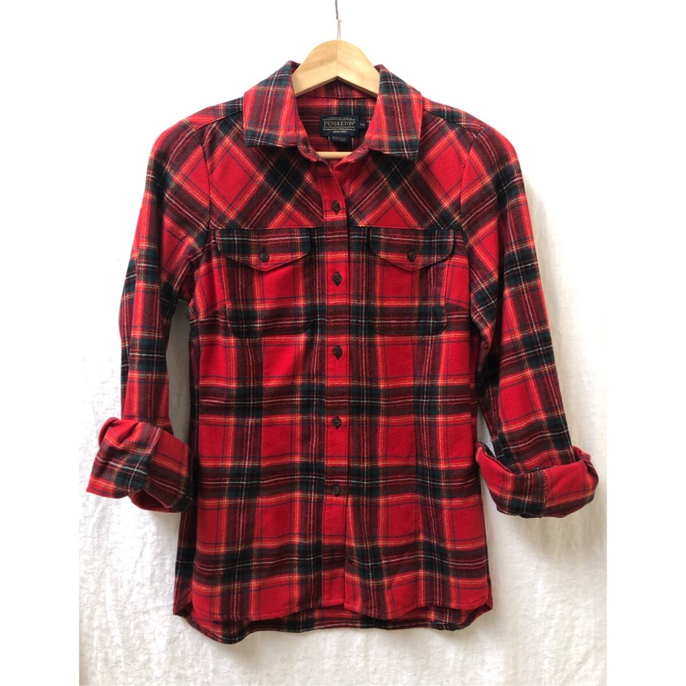 Gorgeous Wool Western Tartan Plaid Pendleton Shirt